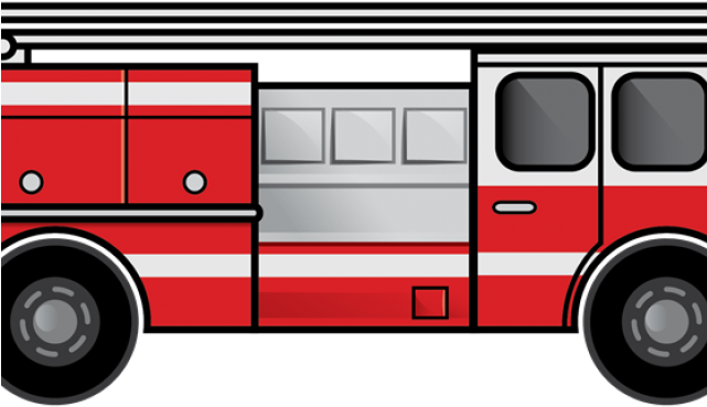 Fire Truck Clipart Fire Safety - Fire Truck Clipart Png (640x480), Png Download