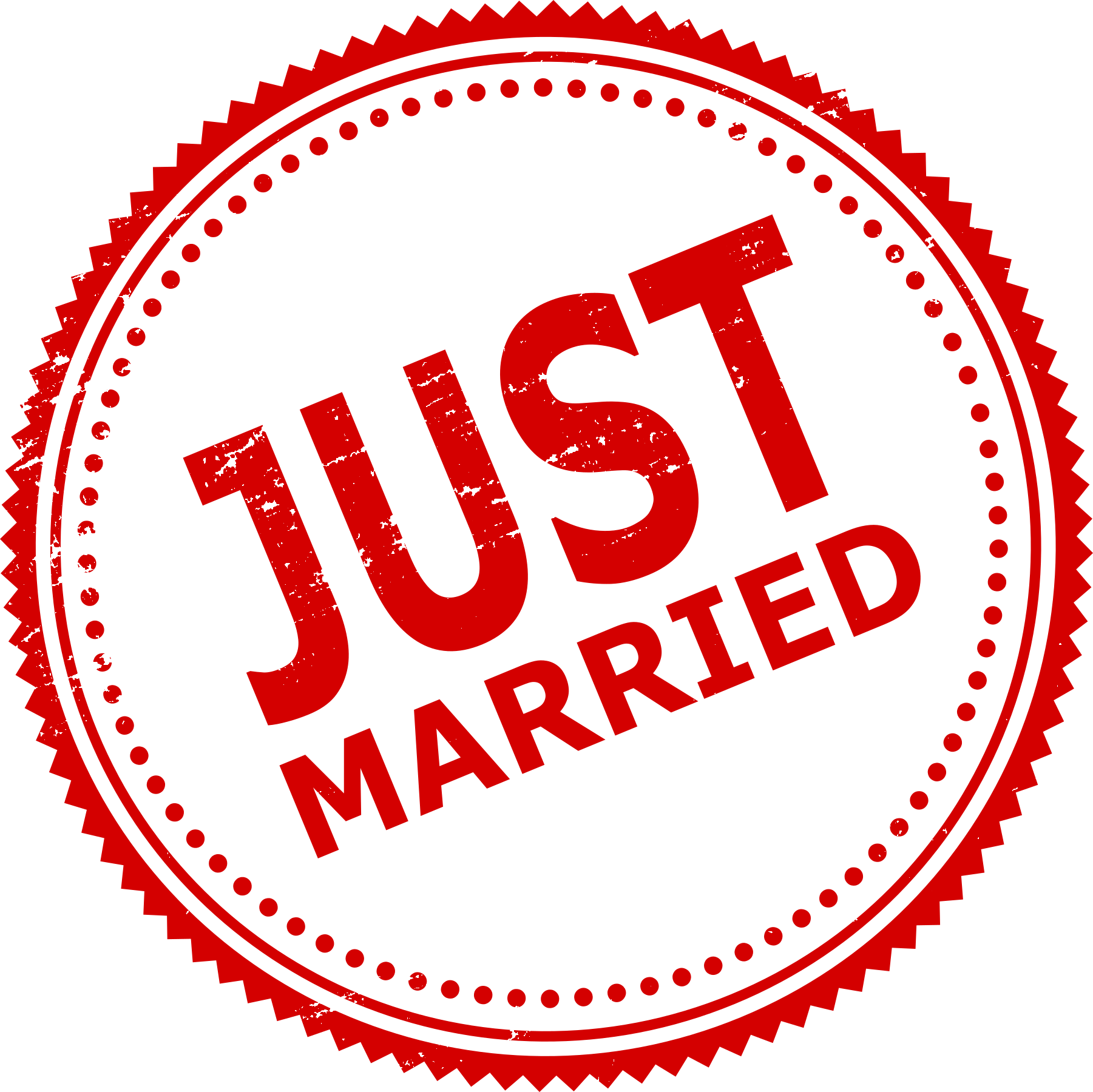 Free Png Just Married Stamp Png Images Transparent - Just Married Sign Png (850x850), Png Download