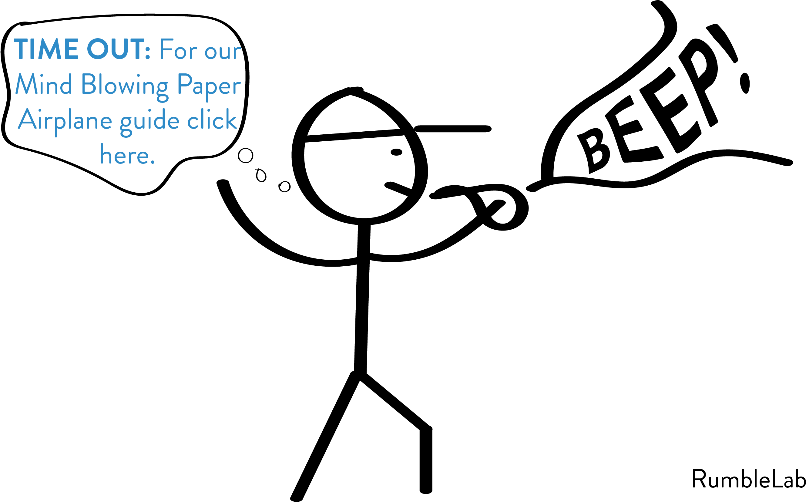 Airplane Stick People (2889x1757), Png Download