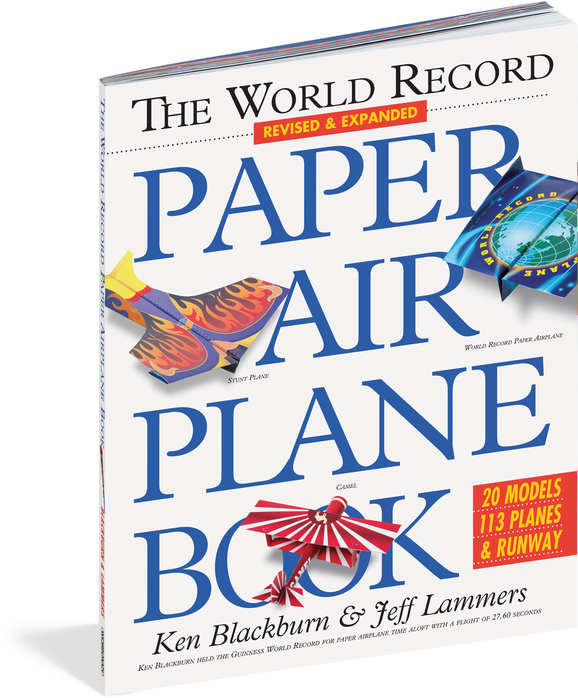 The World Record Paper Airplane Book - World Record Paper Airplane Book By Ken Blackburn (2025x2400), Png Download