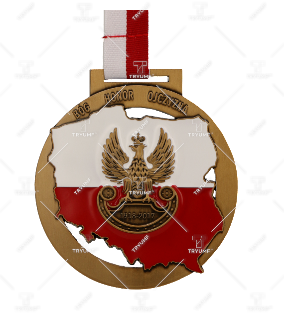 God Honor The Homeland Poles Military Contingent Latvia - Emblem (570x630), Png Download