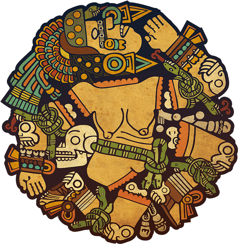 Coyolxauhqui Tattoo (850x850), Png Download