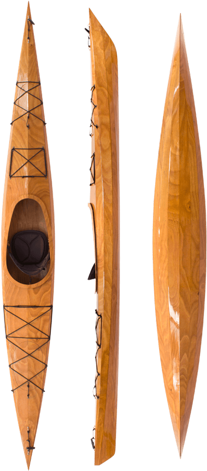 Touring Wood Kayak Side, Сверху И Снизу - Kayak (600x1000), Png Download