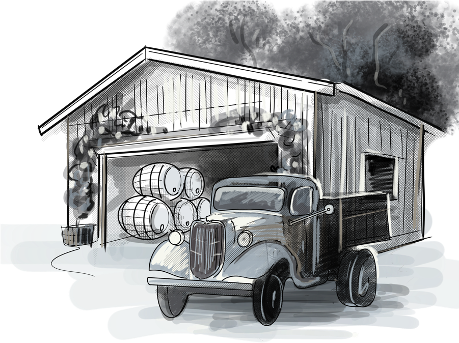 The Soquel Fermentation Project Is A Farmhouse - Illustration (900x681), Png Download