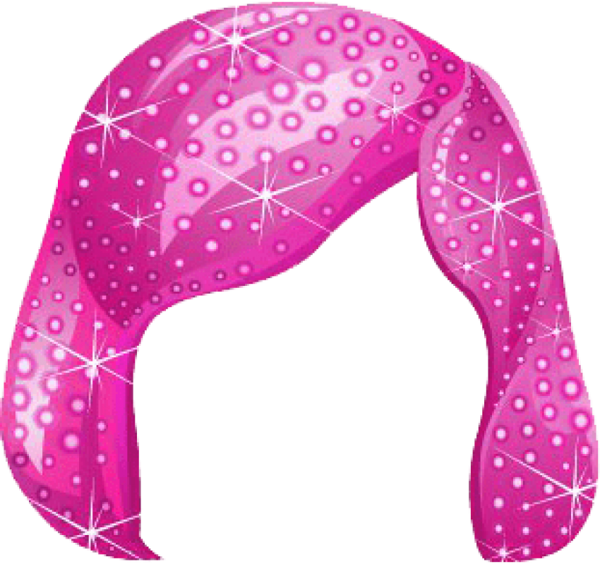 Free Png Space Bling Hair Pink Png - Pink Hair Clipart Transparent (850x799), Png Download