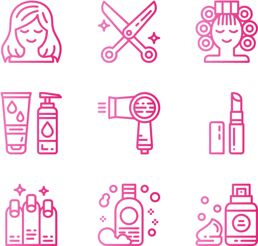 Hair Salon - Hair Styling Icon (600x564), Png Download