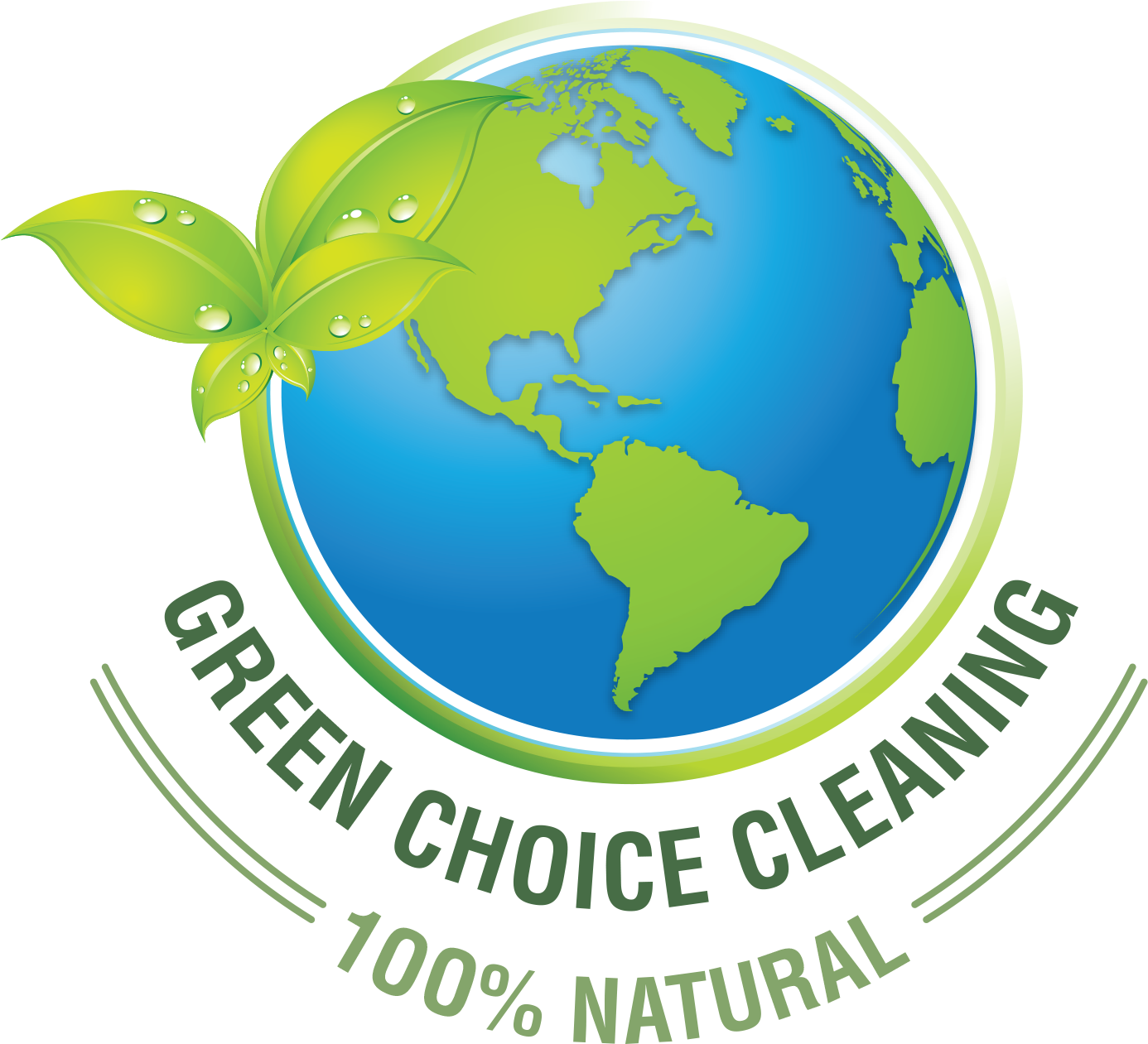 Greenchoice Eco Friendly House - Go Green Cleaning Logo (1389x1315), Png Download