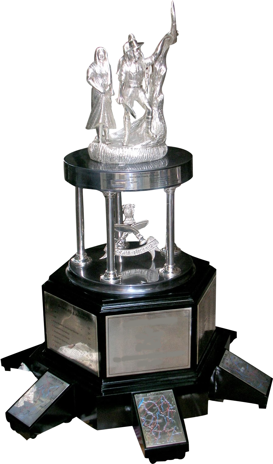 Silver Trophy - Statue (1095x1600), Png Download
