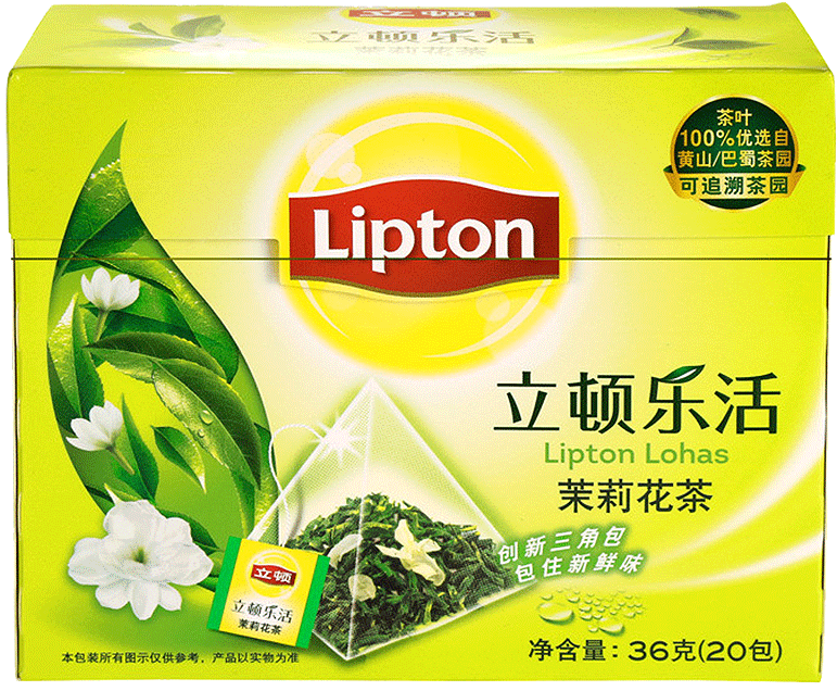 Lipton Lipton Jasmine Tea Lohas Triangle Tea Bags Tea - Lipton (800x800), Png Download