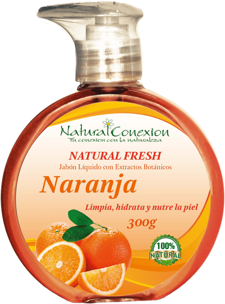 Jabon Liquido Naranja - Productos Natural Fresh Jabón Liquido (800x1080), Png Download