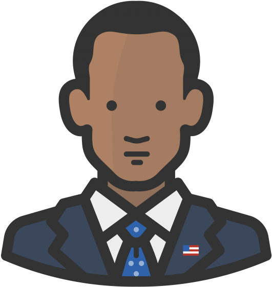 Barack Obama Icon (866x650), Png Download