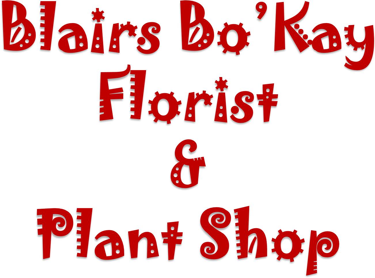 Blairs Bo'kay Florist & Plant Shop - Graphic Design (1574x1160), Png Download
