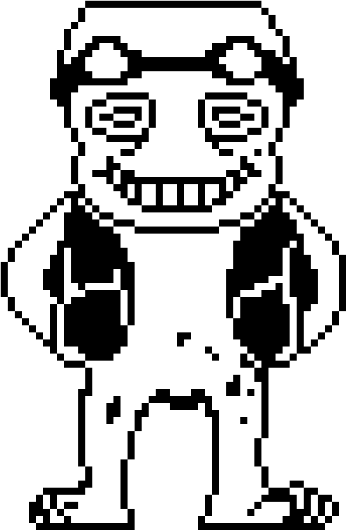 Crazy Frog Battle Sprite - Stencil (540x750), Png Download