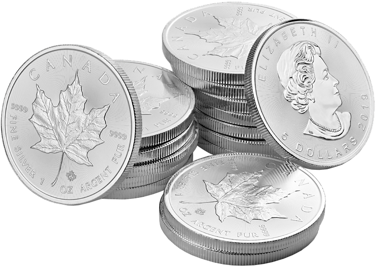Silver Maple Leaf 1 Oz - Cash (800x800), Png Download