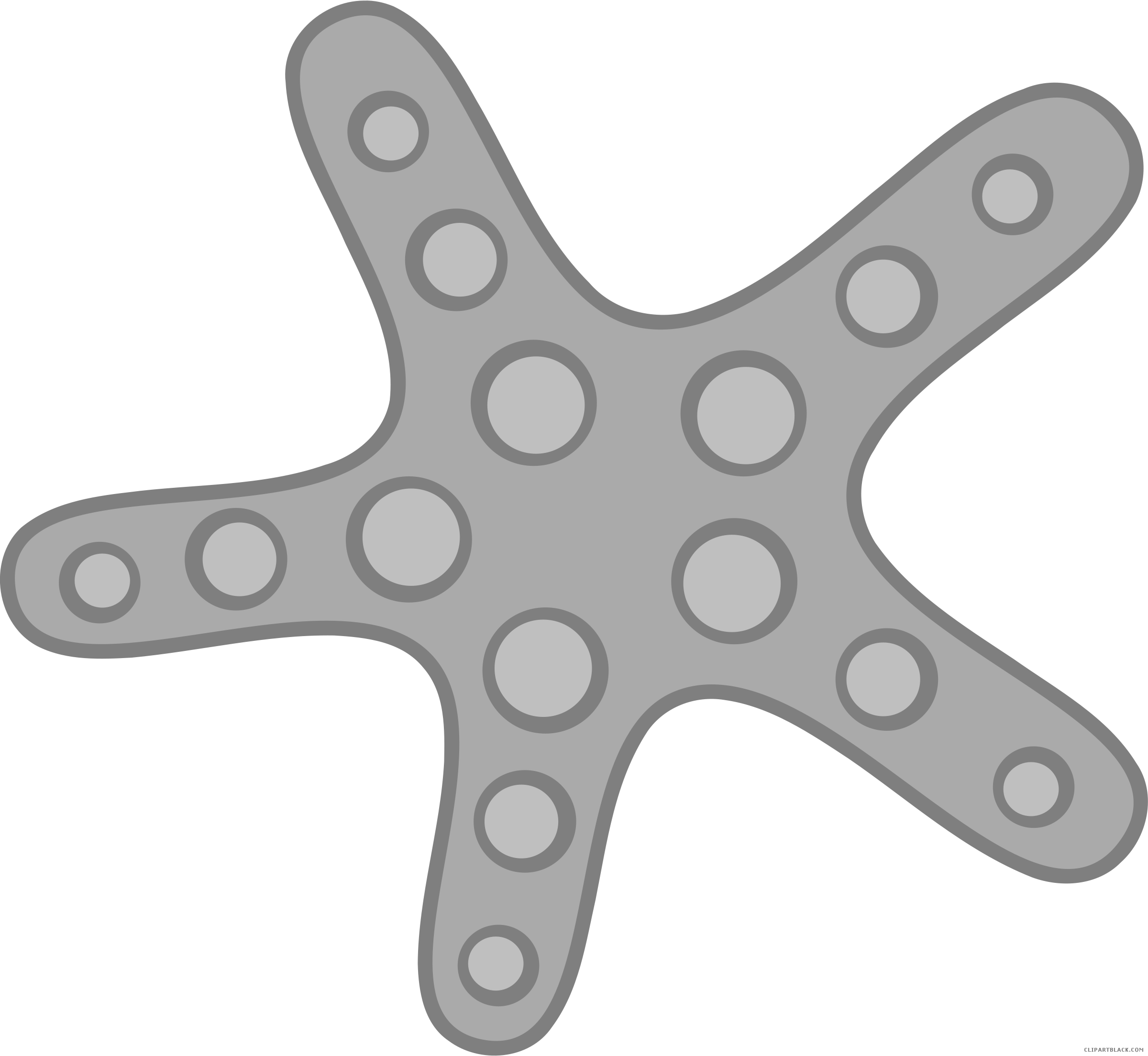 Sea Star Clipart - Desenho De Conchinha Do Mar Png (2400x2208), Png Download