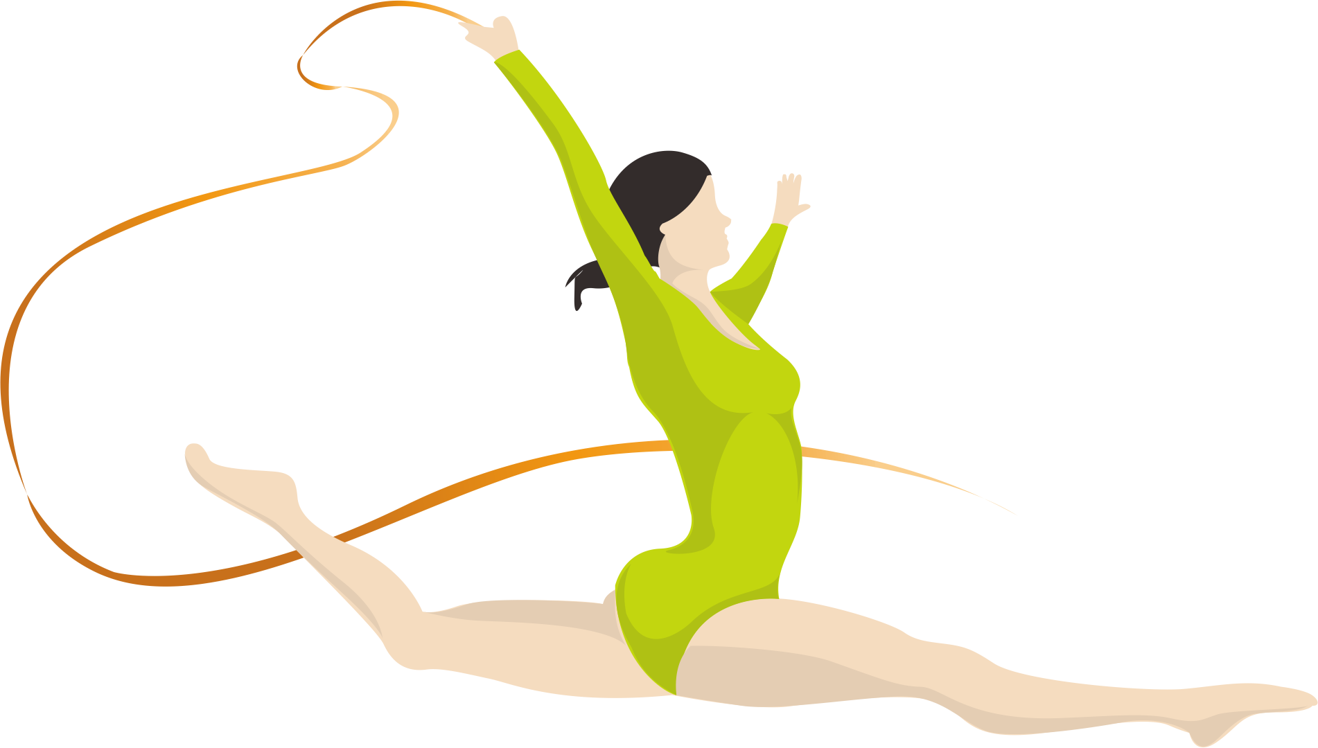 Png Library Download Artistic Gymnastics Rhythmic Beauty - La Gimnasia Dibujo (1902x1080), Png Download