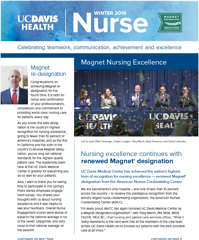 Uc Davis Nurse Newsletter - Uc Davis (634x766), Png Download