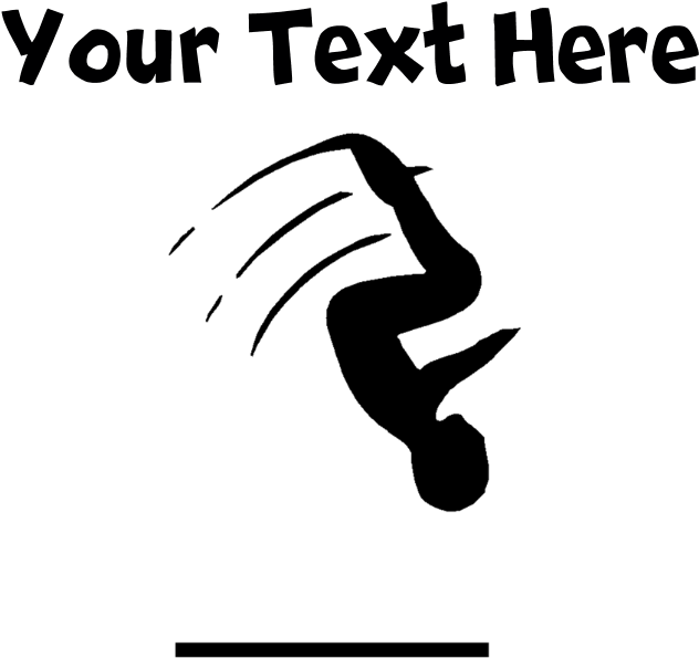 Gymnast Silhouette Pajamas - Poster (700x700), Png Download