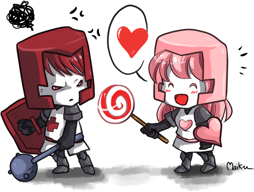 “ Castle Crashers Time ” - Cartoon (1207x845), Png Download