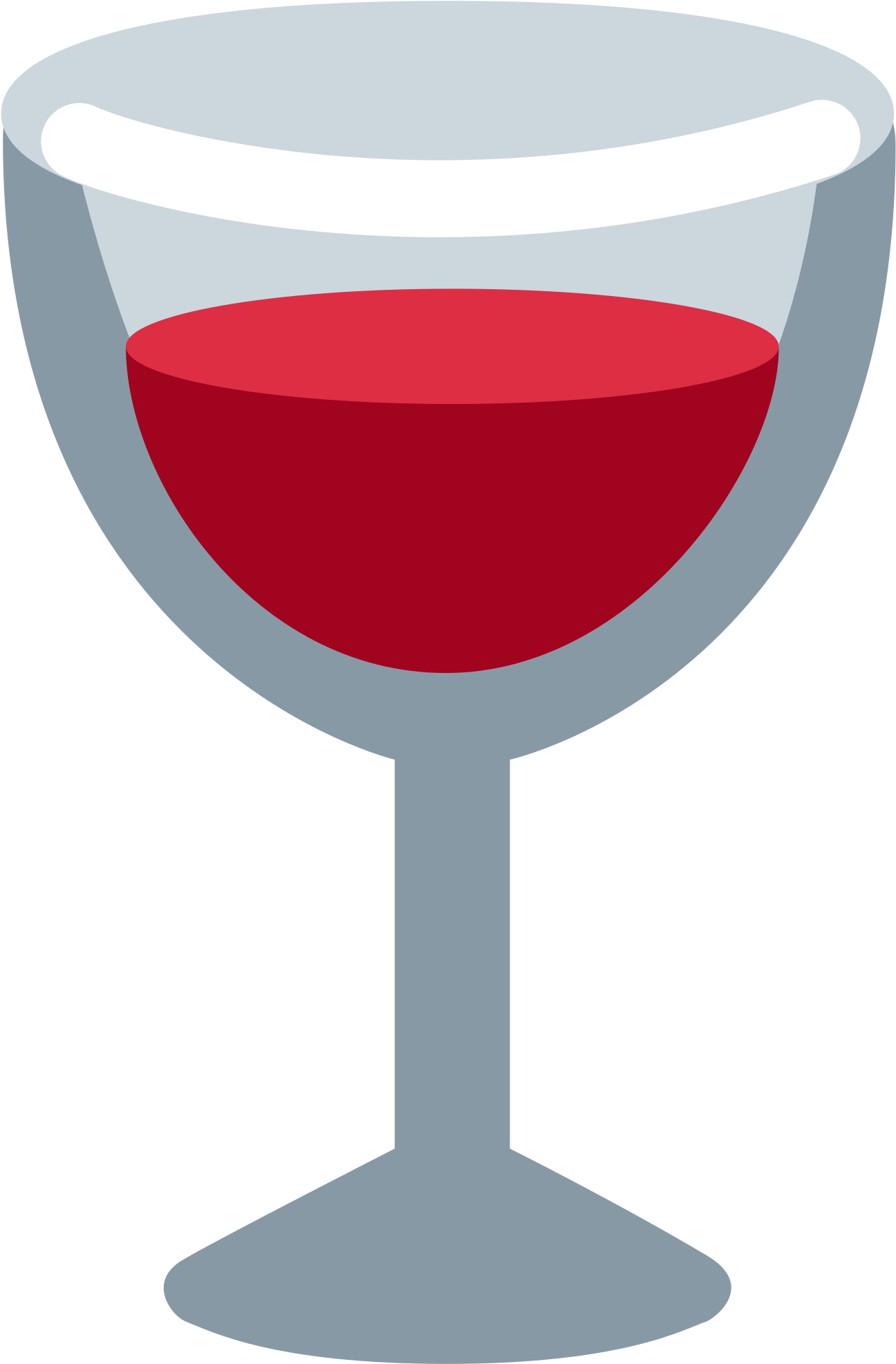 Open - Emoji Wine Glass (2000x2000), Png Download