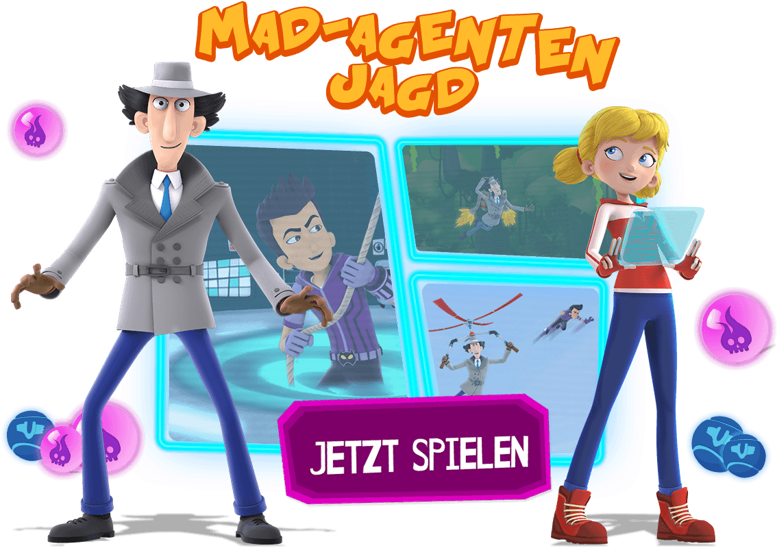 Mad Agenten Jagd Mad Agenten Jagd - Cartoon (1159x844), Png Download