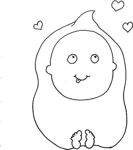 Baby - Line Art (567x567), Png Download
