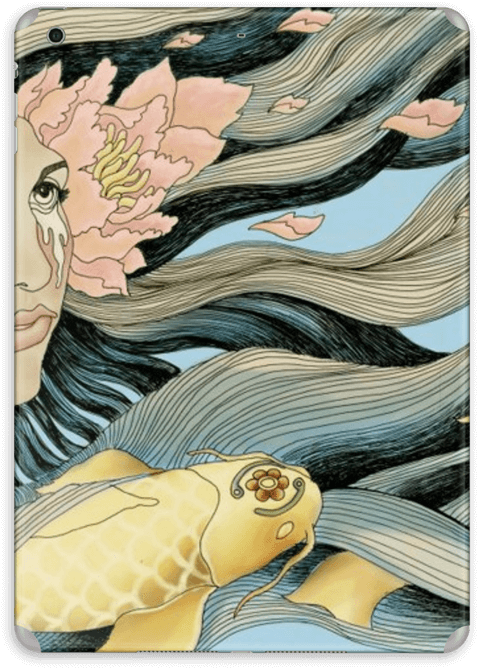 Fish Love - Cartoon (573x800), Png Download