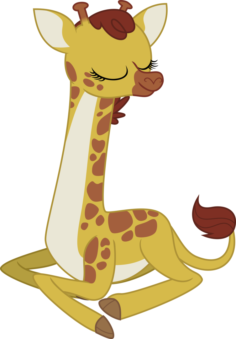 Artist Iknowpony Fluttershy - Gina The Giraffe Mlp (753x1080), Png Download