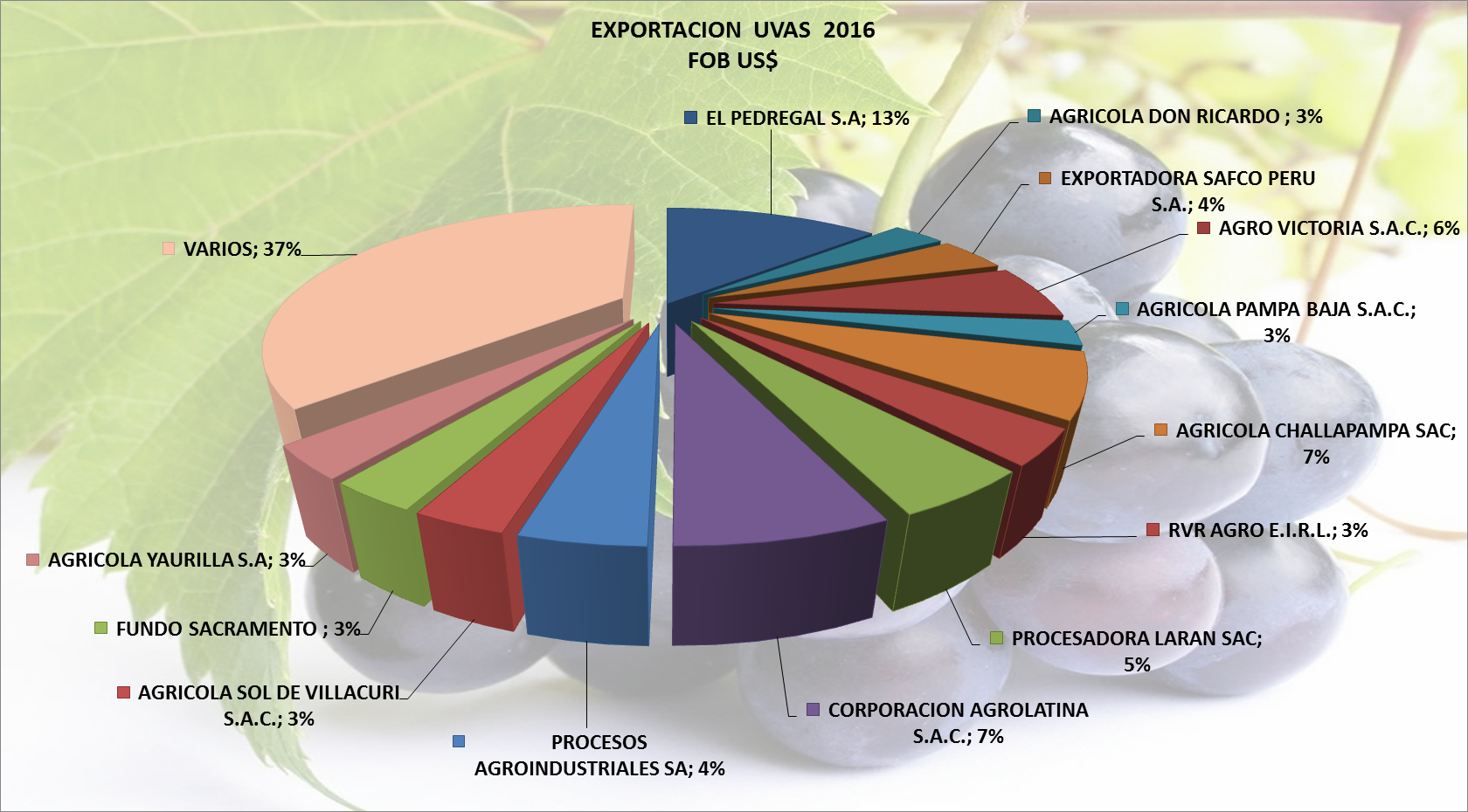 Uvas Frescas Perú Exportación 2016 Septiembre - Exportacion De Uva Peruana 2016 (1680x930), Png Download