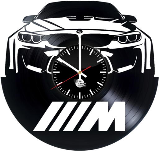 Vinyl Records Carros Bmw Car Vintage Vinyl Record Wall - Capitan America Vinyl Clock (580x580), Png Download
