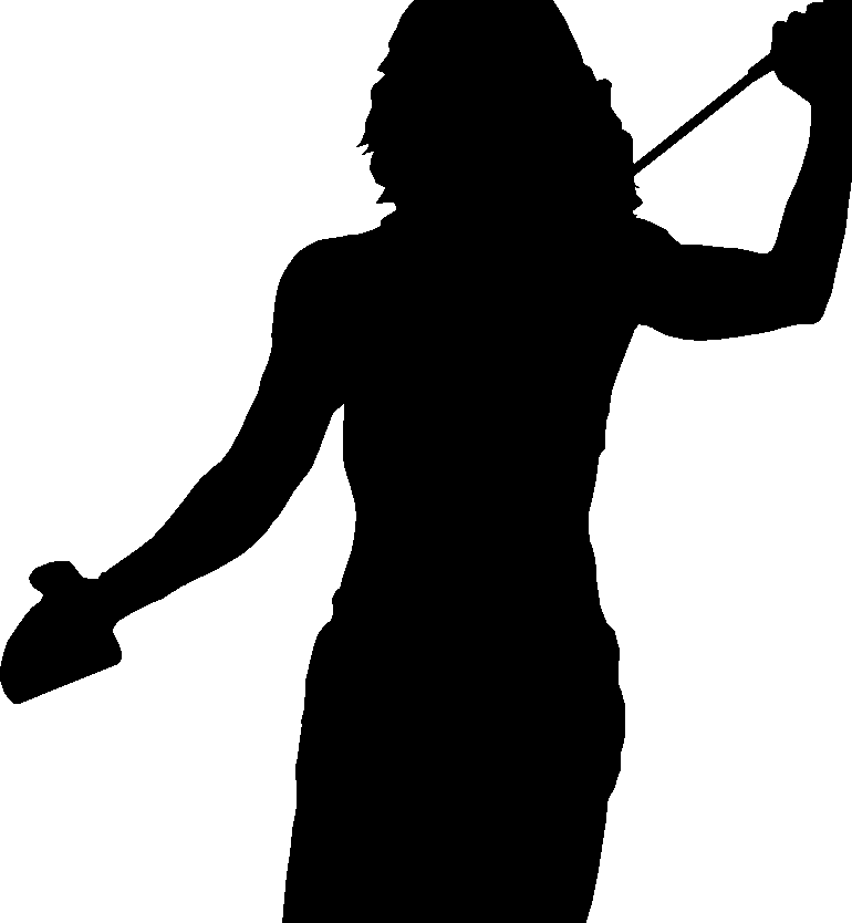 Bg-girl - Silhouette (770x834), Png Download