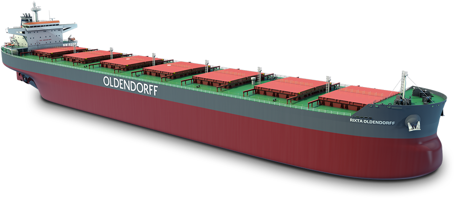 121,000 Tdw Eco Type - Feeder Ship (940x501), Png Download
