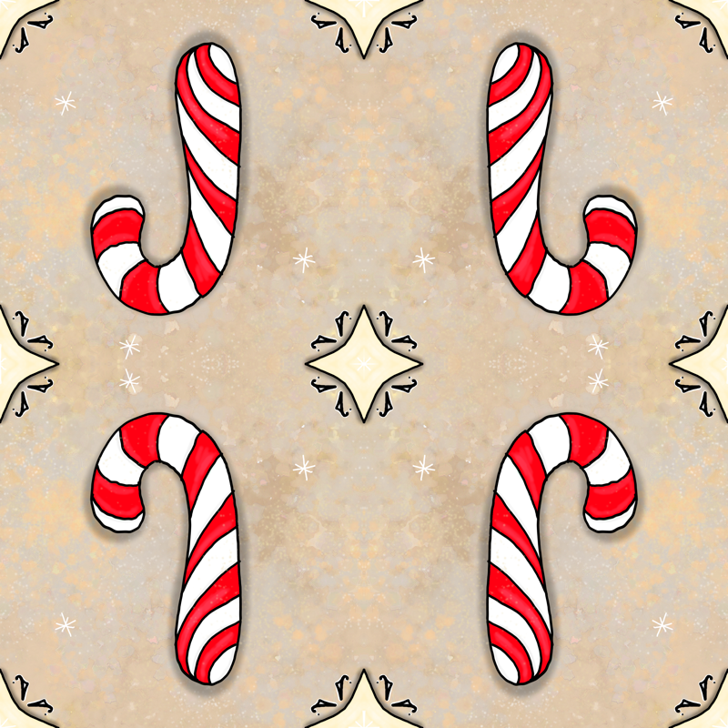 Christmas Candy Cane (800x800), Png Download