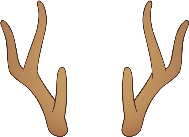 Reindeer Antlers (618x618), Png Download