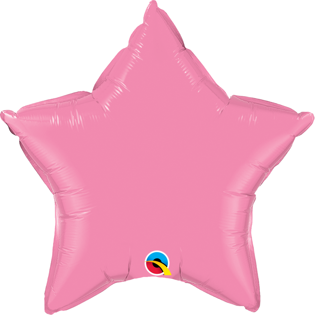 20" Pink Star Foil Balloon - Green Star Foil Balloon (1024x1024), Png Download