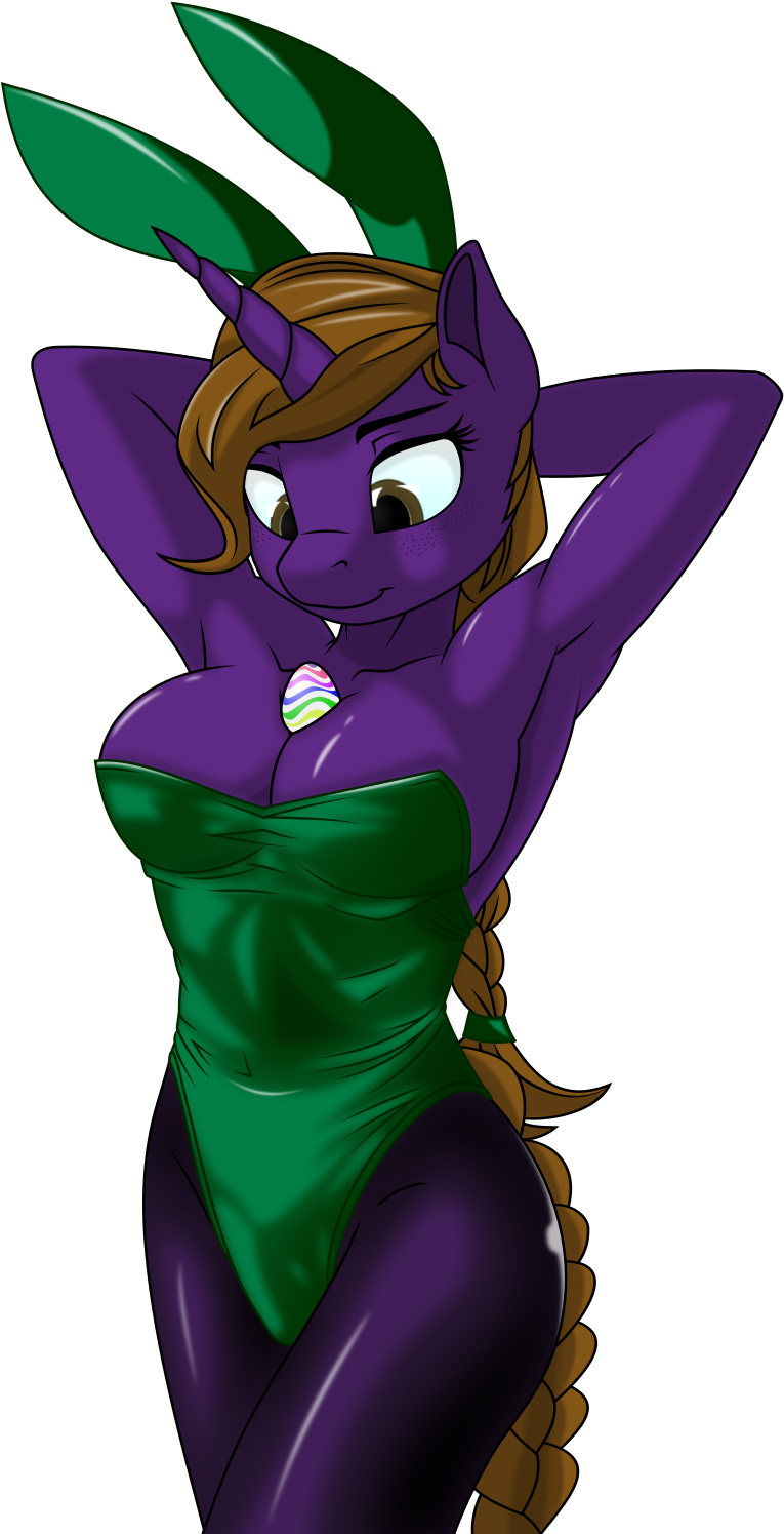 Bunny Ears, Bunny Suit, Clothes, Commission, Easter, - Cartoon (777x1500), Png Download