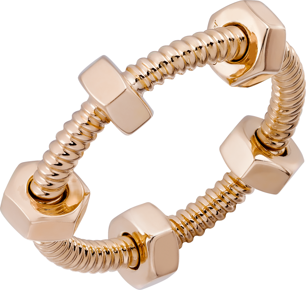 Ecrou De Cartier Ring Pink Gold - Ecrou De Cartier Ring (1024x971), Png Download