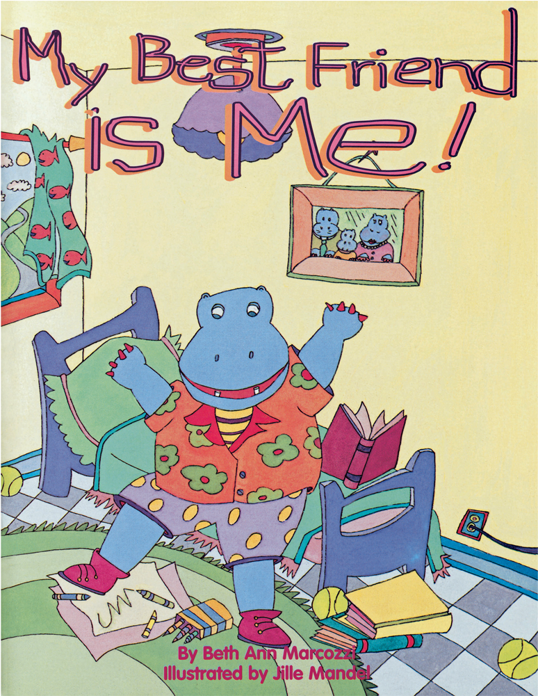 My Best Friend Is Me Book - Cartoon (1000x1000), Png Download