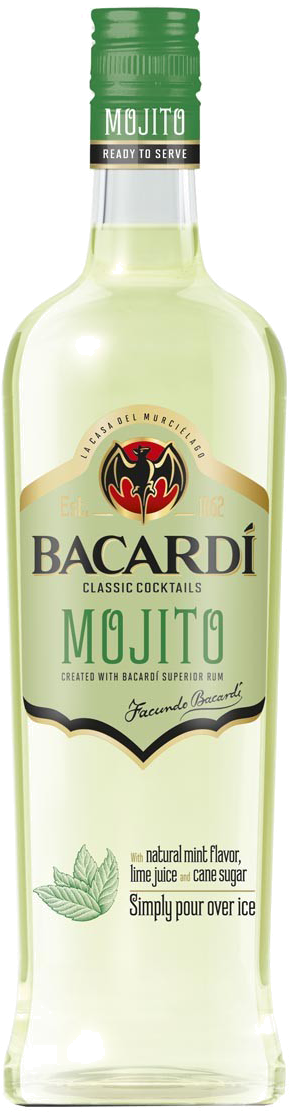 Bacardi Classic Cocktails Light Strawberry Daiquiri (484x1212), Png Download