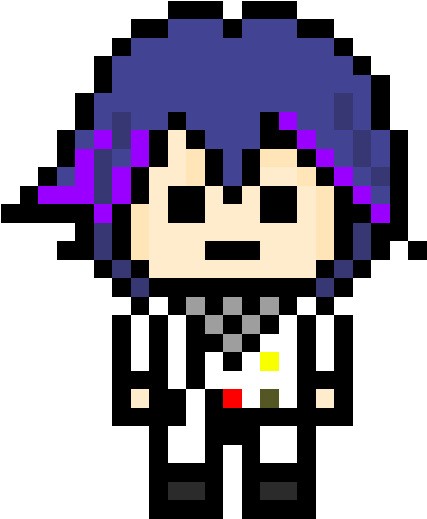 Pixilart Logo Bugatti By Tehno - Kokichi Ouma Pixel Art (592x592), Png Download