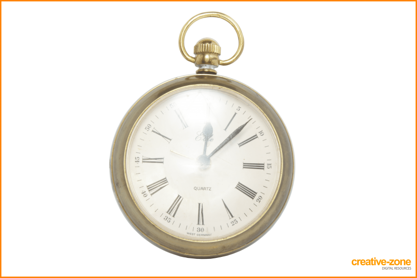 Free Png Download Alarm Clock Png Images Background - Pocket Watch (850x567), Png Download