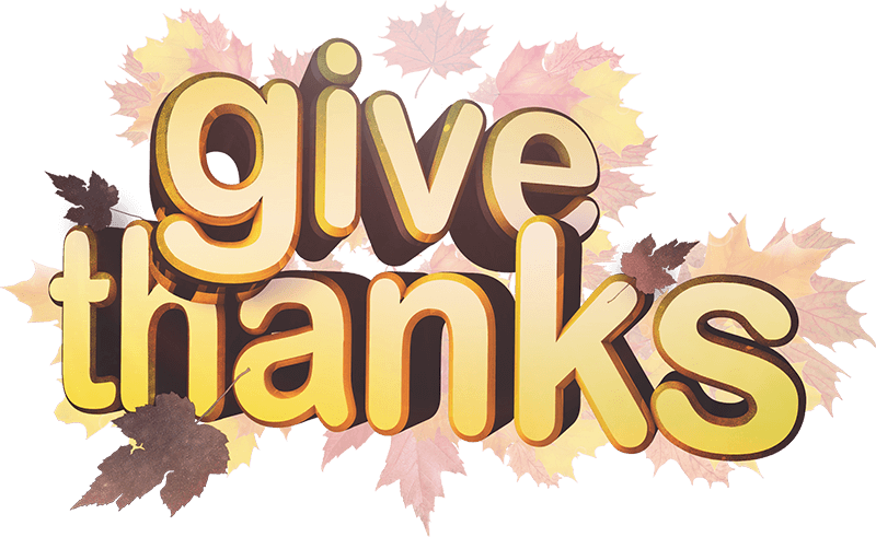 Give Thanks Png - Thanksgiving 2018 Give Thanks (800x491), Png Download