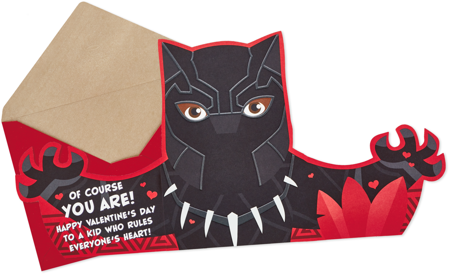 Marvel Black Panther Valentine's Day Card For - Cat (1470x1470), Png Download