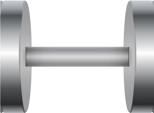 Dumbbells Clipart 55 Lb - Dumbbell (640x480), Png Download