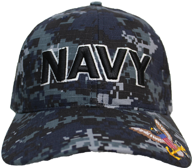 21561 - U - S - Navy Cap - Made In Usa - Navy Digital - Baseball Cap (800x800), Png Download