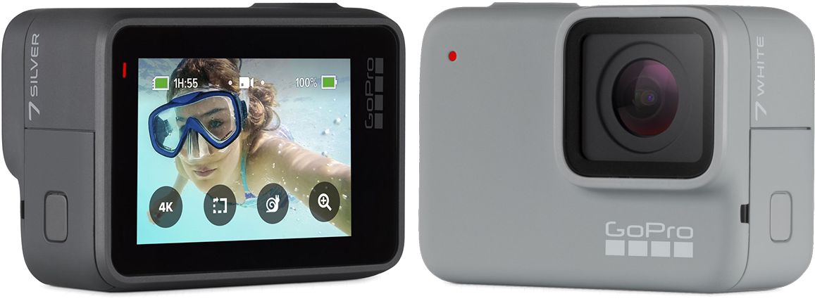 Gopro Release The Hero7 Silver And Hero7 White To Accompany - Gopro Hero 7 Screen (1200x467), Png Download