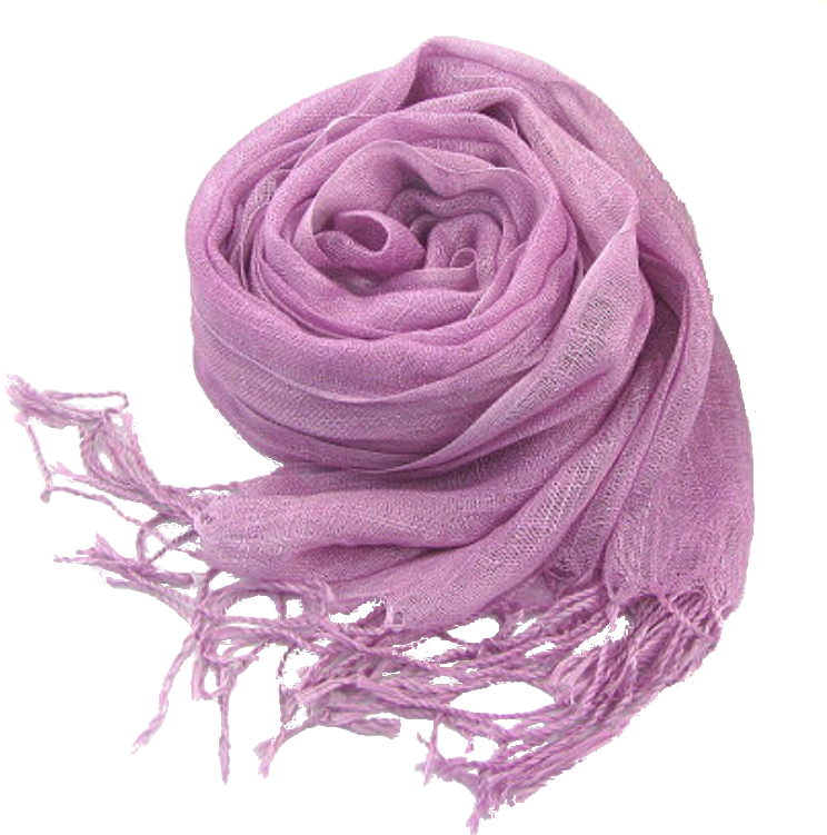 Linen Scarf Hijab Lilac Color - Scarf (832x813), Png Download