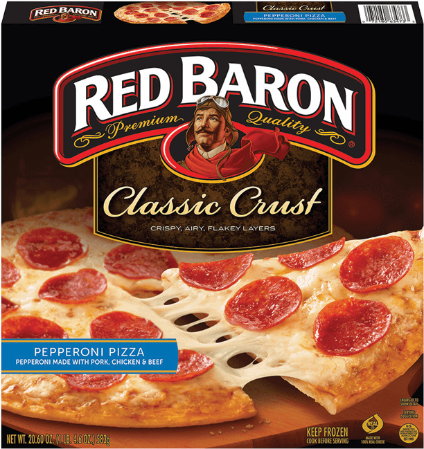 Red Baron Classic Pizza - Red Baron Pizza Box (750x750), Png Download