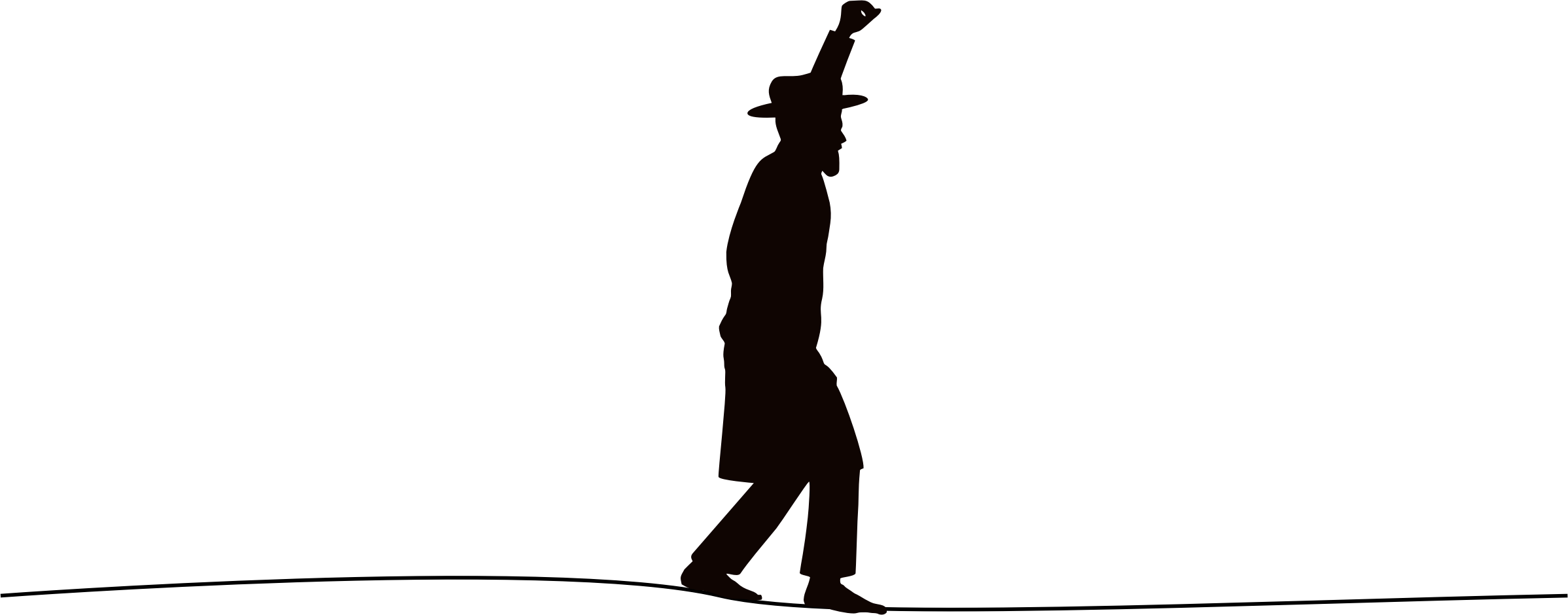 Big Image - Silhouette (2396x940), Png Download