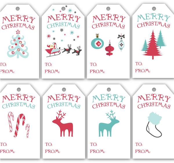Xmas-tags - Xmas Tags (600x600), Png Download